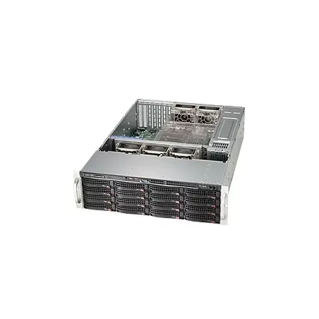 CSE-836BE2C-R1K03B Supermicro Black 3U SC836 Chass W-Dual SAS3 Expander Redundant 1KW