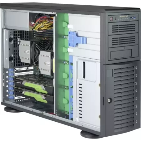 Supermicro 4U SC743AC-1K26B-SQ 8x 3.5" hot-swap 7xFF