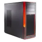 CSE-GS50-000R Supermicro Gaming S5 Mid-Tower Red Chassis w-o Power Supply