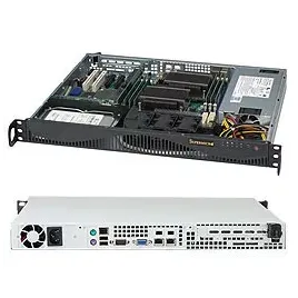 CSE-512F-600LB Supermicro Black SC512F-600 chassis- No CD- No USB