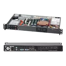 Supermicro SC510T-203B 1U PWS-203-1H 2x 2.5" hot-swap 1xLP